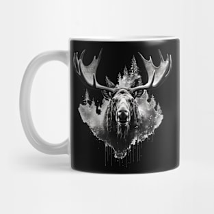 Elk deer nature Scandinavian forest Mug